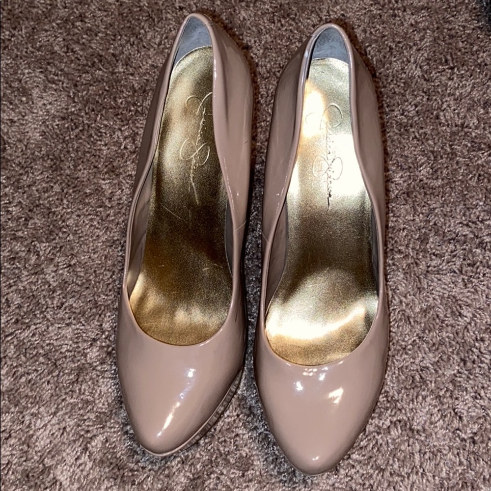 Nude heels. Jessica Simpson. Size 11